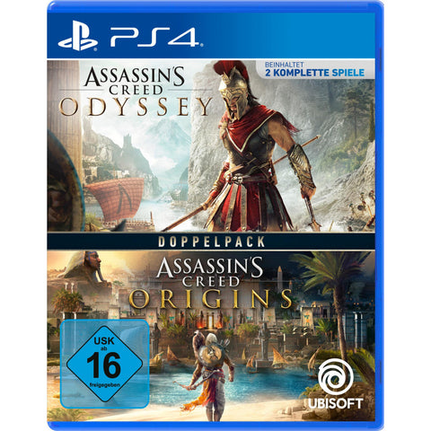AC Odyssey + Origins - PS4-Spiel: Action-Adventure Erfahrung mit antiken Welten