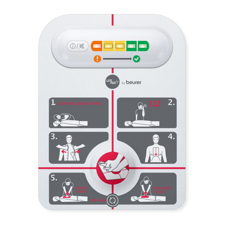 BEURER Reanimationshilfe RH 112 LifePad – Effektive Unterstützung mit visuellem und akustischem Feedback