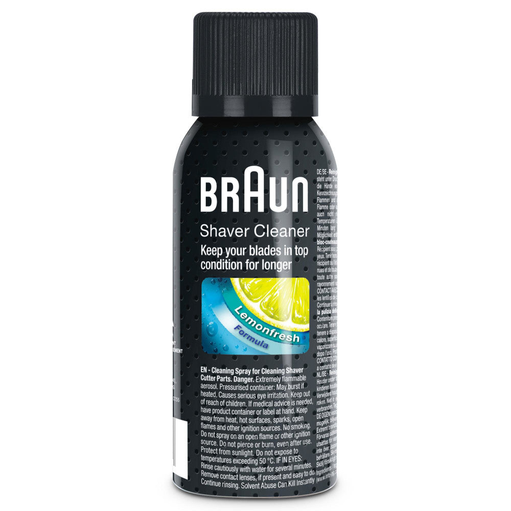 BRAUN Reinigungs-Spray für Rasierer-Scherteile - Hygienische Reinigung und Pflege