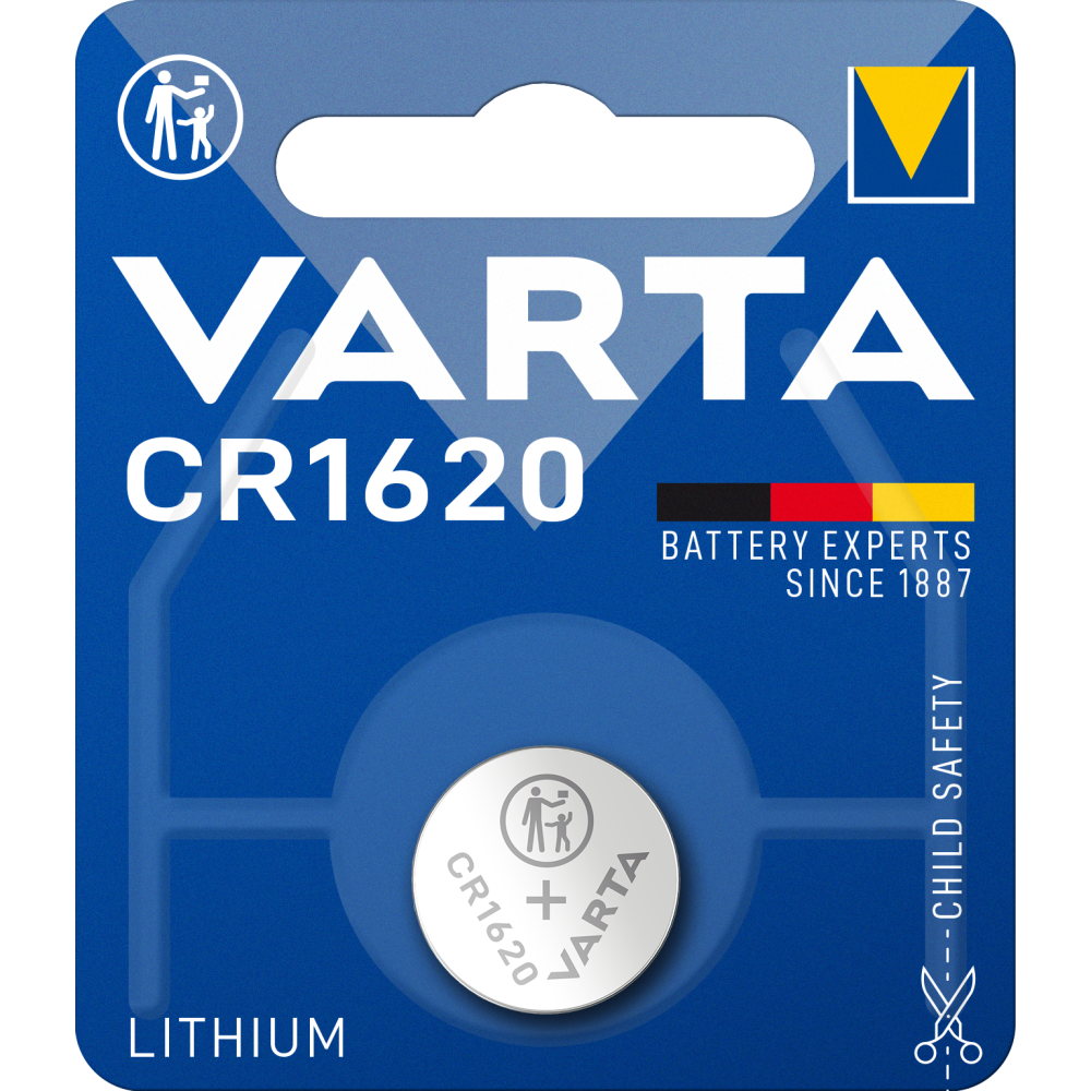 VARTA LITHIUM Coin CR1620, 1er Blister Batterie - 3V Knopfzelle