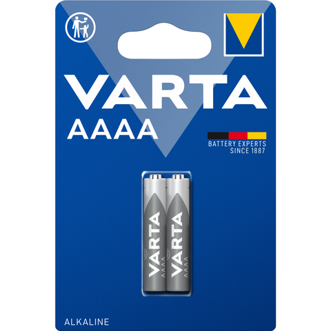 VARTA ALKALINE Special AAAA, 1,5V, 2er Blister Batterie - Langanhaltende Leistung