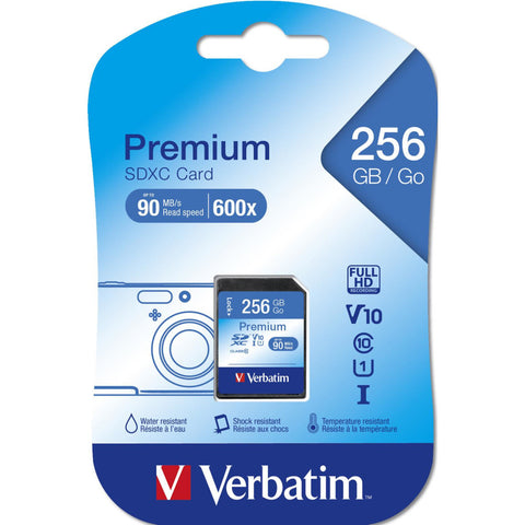 Premium SDXC 256 GB Speicherkarte - Hohe Geschwindigkeit, 256 GB Kapazität