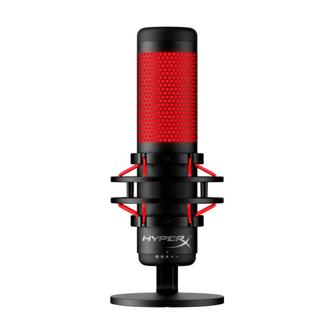 HyperX QuadCast USB-Mikrofon – Rote Beleuchtung, Profi-Klang
