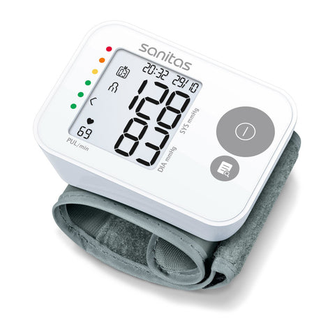 SANITAS Handgelenk-Blutdruckmessgerät SBC 22 mit Speicher und Arrhythmie-Erkennung