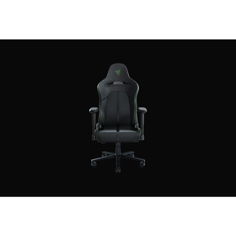 Enki X Gaming Chair schwarz/grün - Ergonomischer Stuhl mit integriertem Lordosenbogen & optimierter Polsterdichte