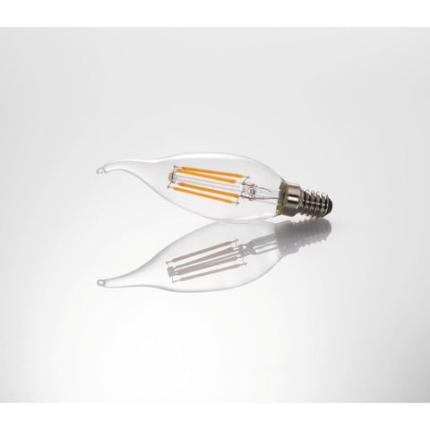 HAMA LED-Filament E14 470lm 40W-Kerze Warmweiß (00112842) - Energiesparende dekorative Glühbirne
