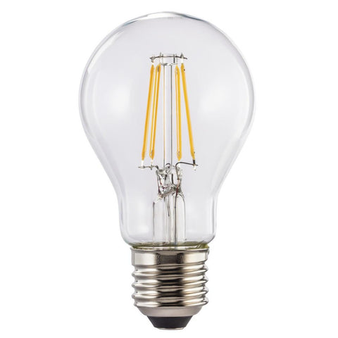 XAVAX LED-Lampe LED-Filament E27 806lm ersetzt 60W Glühlampe Warmweiß klar dimmbar