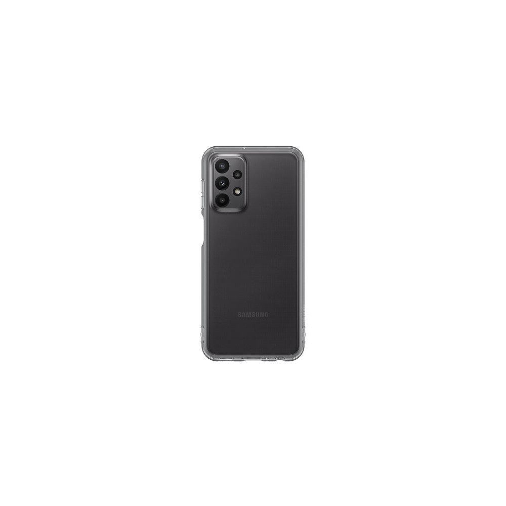 Samsung A23 Soft Clear Cover Handyhülle in Schwarz - Passgenaues Back Case für Galaxy A23 - Stilvoller Schutz vor Kratzern und Stößen