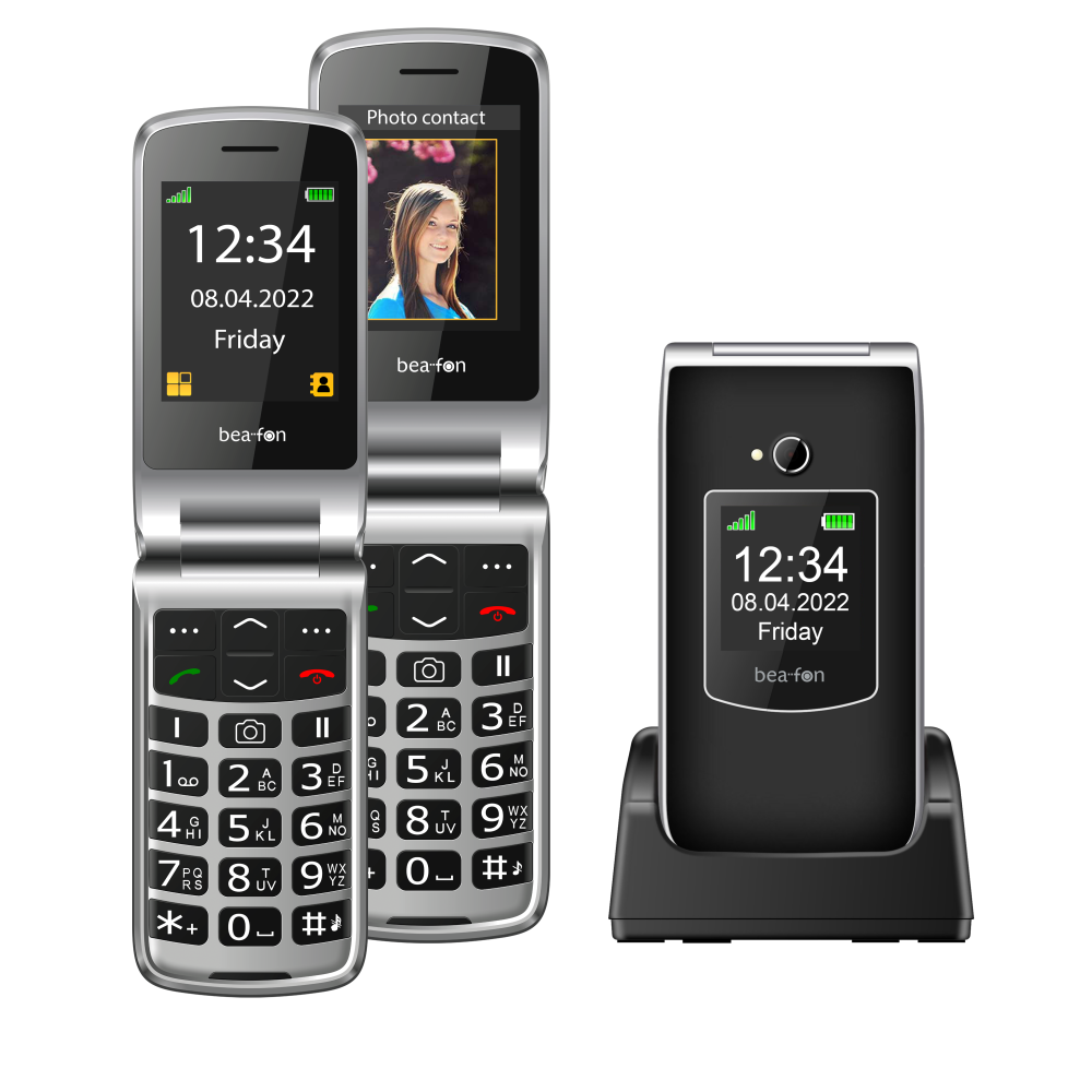 Beafon SL605 Schwarz Handy mit XL Display und Kamera