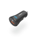 HAMA Autoladegerät Qualcomm Quick Charge 3.0 Schwarz (00201633) - Schnellladen für Smartphones