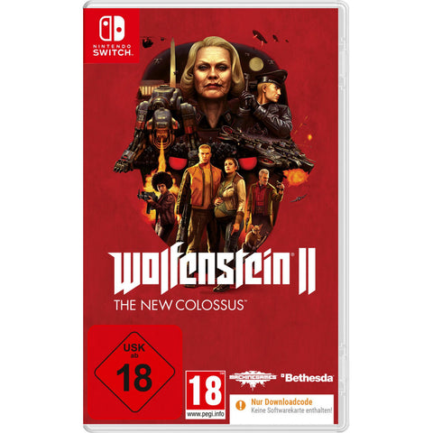 Wolfenstein 2 The New Colossus Nintendo Switch-Spiel - Actiongeladener Spaß für Erwachsene