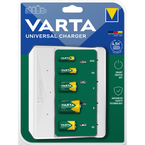 VARTA Ladegerät Universal Charger: Schnell, weltweit einsetzbar & sicher