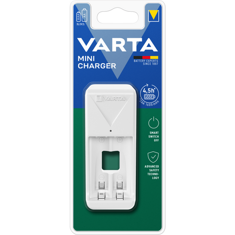 Ladegerät Mini Charger von VARTA - Schnelles Laden, Erhaltungsladung, LED-Anzeige
