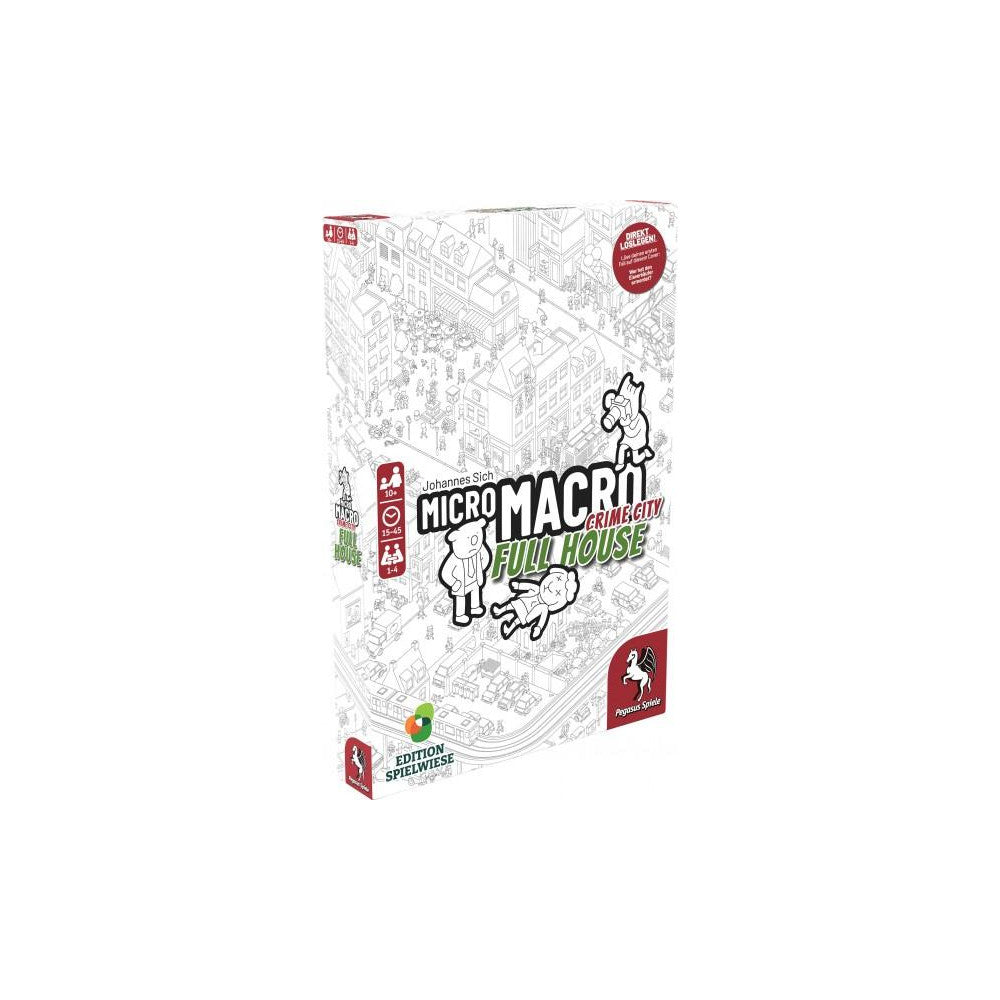 MicroMacro: Crime City 2 Full House Edition Brettspiel - Detektivspiel von Pegasus Spiele