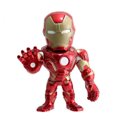 Marvel 4 Zoll Iron Man Metallfigur von Jada Toys - Detailgetreue Superheldenfigur
