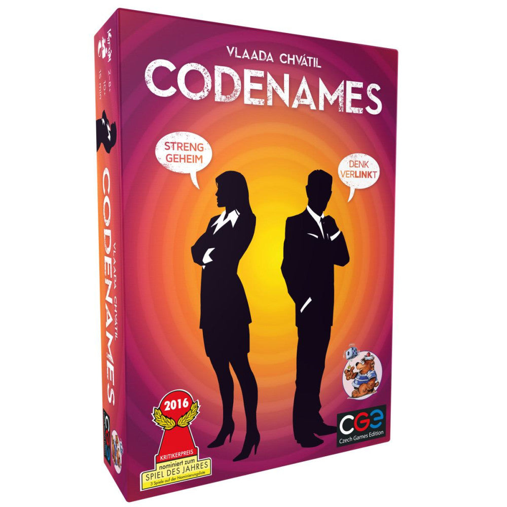 Codenames Brettspiel von Asmodee - Lustiges Worträtsel für 2-8 Spieler