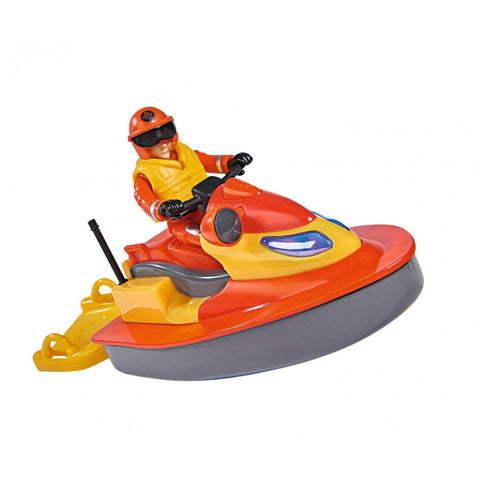 Simba Feuerwehrmann Sam Juno Jet Ski mit Figur - Offiziell lizenziertes Spielzeug für spannende Rettungseinsätze