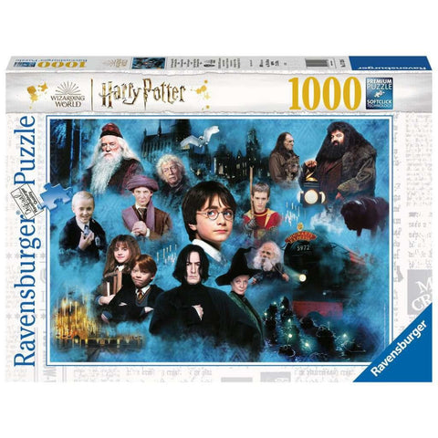 Ravensburger Puzzle 17128 Harry Potters magische Welt 1000 Teile ab 12 Jahren - Zauberhaftes Puzzleerlebnis