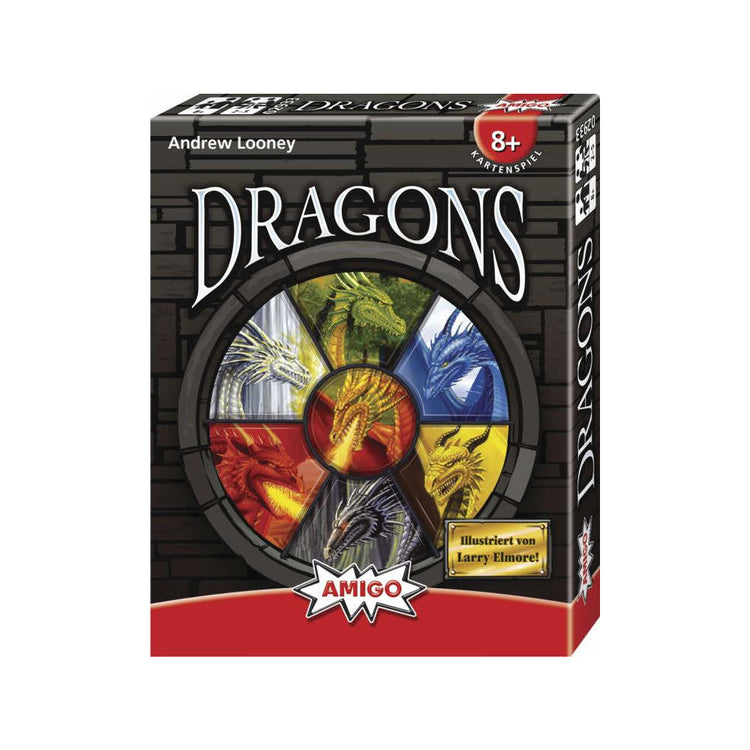 Kartenspiel Dragons von Amigo - Strategisches Drachenspiel für 2-5 Spieler