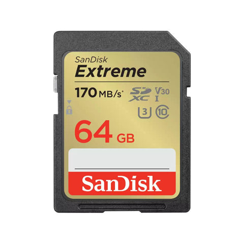 SanDisk SDXC Extreme 64GB Speicherkarte - High-Speed, Sicher & Robust