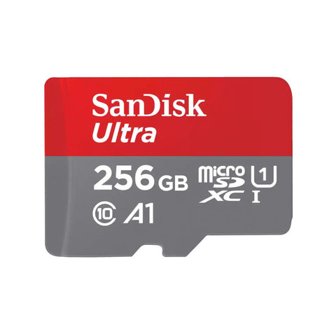 SanDisk Ultra microSDXC 256GB Mobile + SD Adapter 150MB/s A1 Class 10 UHS-I - Speicherkarte