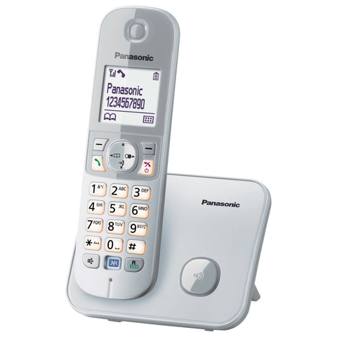 Panasonic KX-TG6811GS Perlsilber Schnurloses Telefon mit Smart-Taste und 30 Klingelmelodien