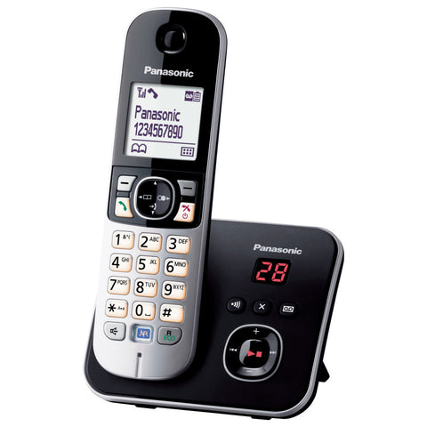 Panasonic KX-TG6821GB Schwarz Schnurloses Telefon - Erweiterte Funktionen & praktisches Design