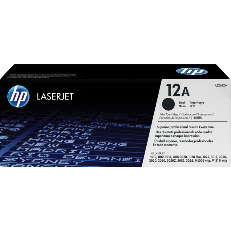 HP 12A Schwarz Toner - Original Tonerkartusche von HP - 2000 Seiten Druckleistung