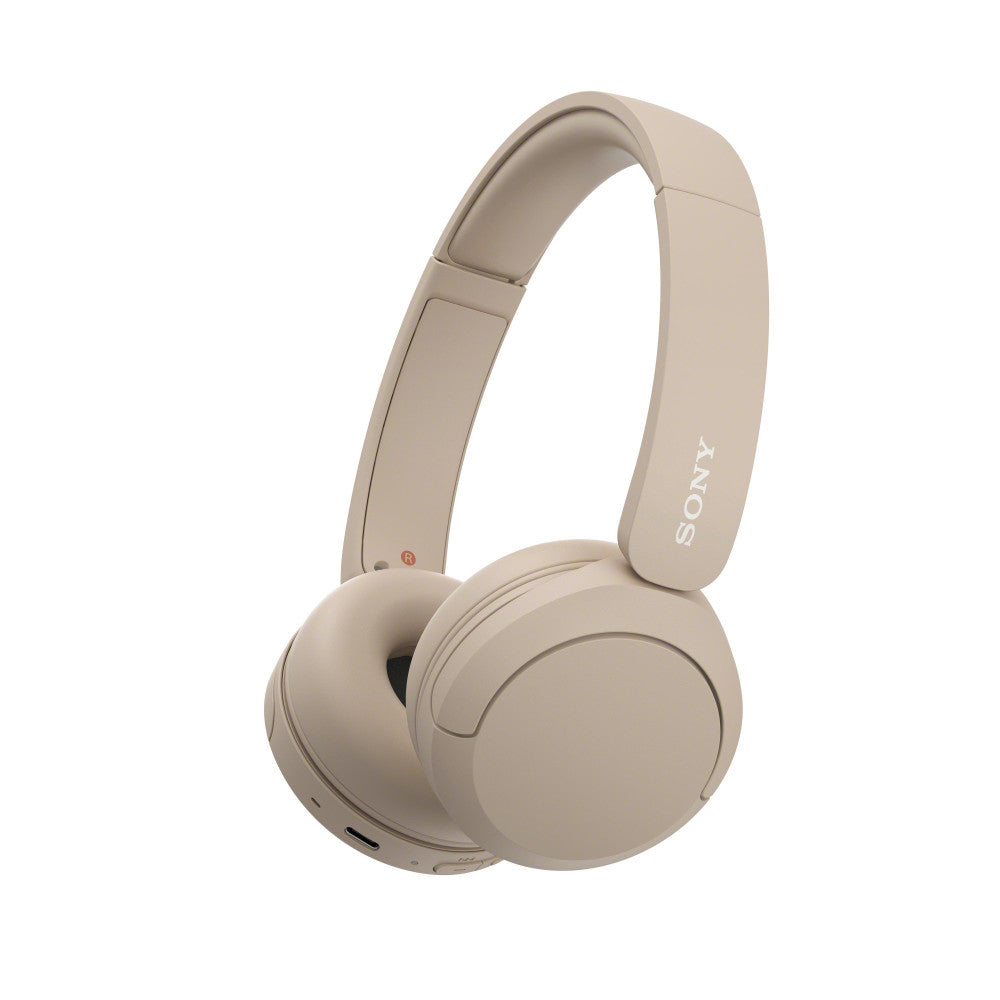 Sony WH-CH520 Beige Bügelkopfhörer - DSEE, 50 Std. Akkulaufzeit, Bluetooth, Freisprechfunktion