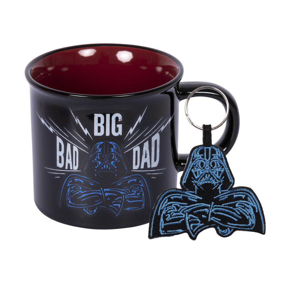 Star Wars Campingtasse Set Father | Darth Vader Motiv | 330ml | Spülmaschinen- & Mikrowellengeeignet | Inkl. Schlüsselanhänger