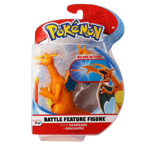 Pokémon Battle Feature Figur Glurak - Detailreiche Spielfigur für epische Pokémon Kämpfe