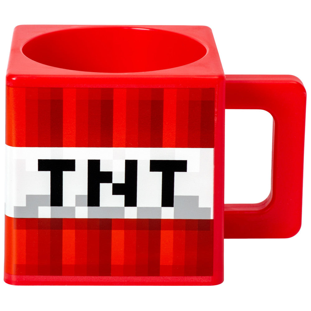 Minecraft TNT Cube Tasse 290ml - TNT-Schriftzug - Mikrowellengeeignet - Keine Spülmaschine