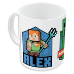 Minecraft Alex Steve Creeper Tasse - Gamer und Minecraft-Fan Geschenk, Rundum-Print, 325 ml Fassungsvermögen