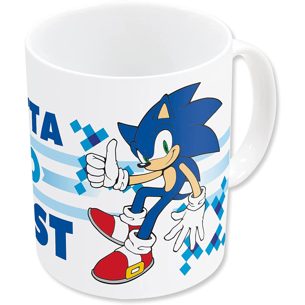 Sonic Go Fast Tasse - Große Keramik-Tasse mit Rundum-Print für Sonic-Fans