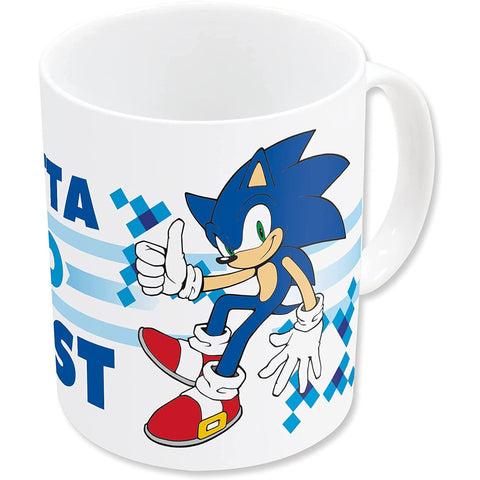 Sonic Go Fast Tasse - Große Keramik-Tasse mit Rundum-Print für Sonic-Fans