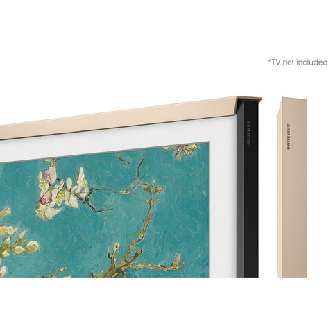 Samsung TV Rahmen 43 Zoll für The Frame (2023) Sandgold | Magnetische, austauschbare Designs | Ultraschlankes Rahmendesign