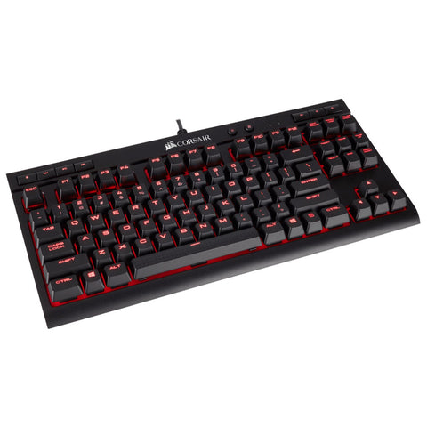 Corsair K63 Mechanische Gaming-Tastatur – CHERRY MX Red (DE) mit roter LED-Hintergrundbeleuchtung