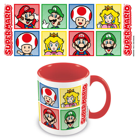 Super Mario Red Tasse aus Keramik 315ml - Offiziell lizenziertes Design - Spülmaschinen- und mikrowellengeeignet