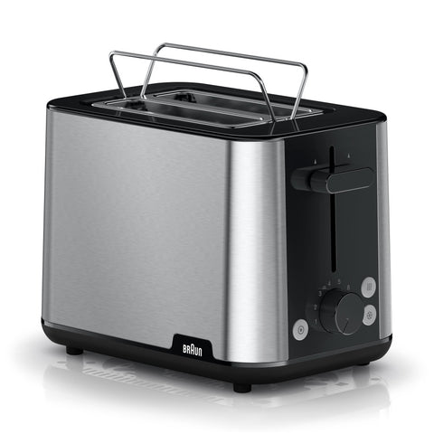 BRAUN HT1510BK PurShine schwarz Toaster - 900 Watt, 8 Bräunungsstufen