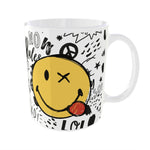 Smiley World Tasse - Lustige Smiley-Tasse, 320 ml, spülmaschinen- und mikrowellengeeignet