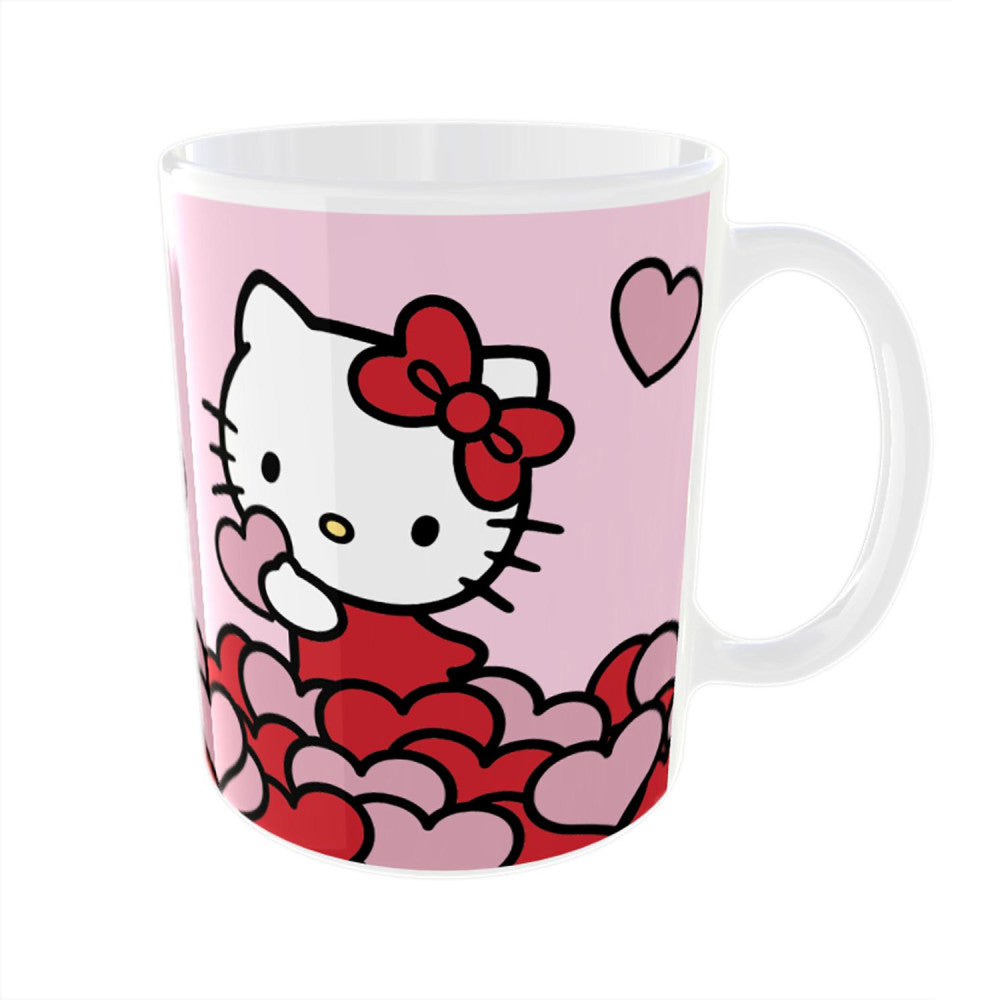 Hello Kitty Tasse - Süßes Design, 320 ml, spülmaschinen- & mikrowellengeeignet