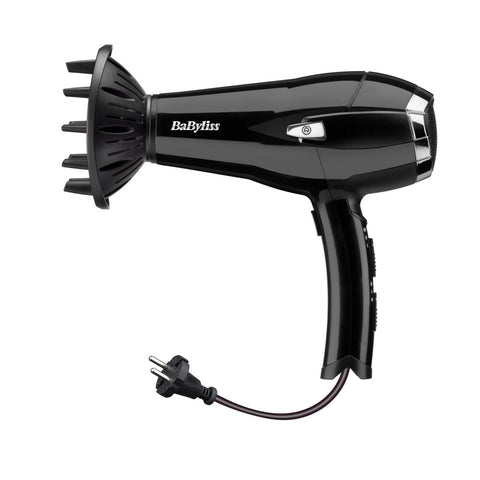 BABYLISS Haartrockner D374DE Cordkeeper 2000 - 2000 Watt, Ionen-Technologie, 3 Temperatur- und 2 Geschwindigkeitsstufen