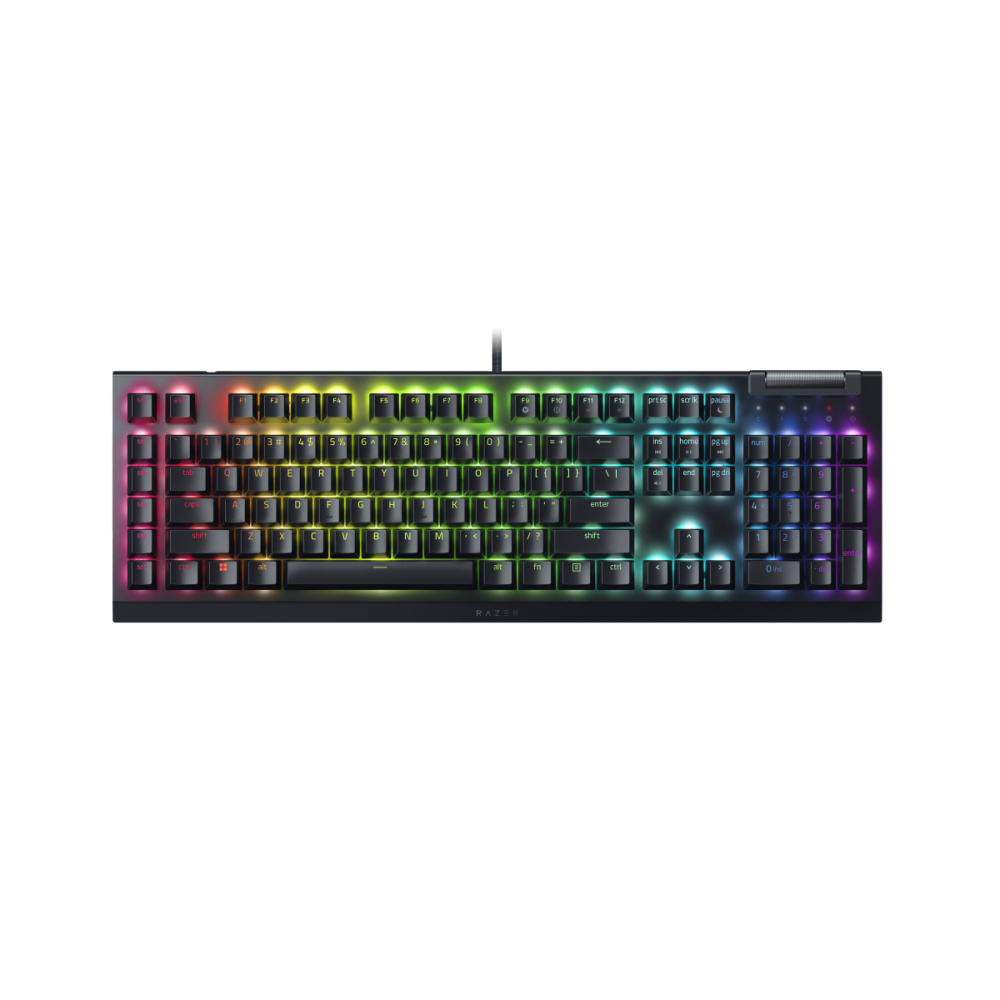 Razer BlackWidow V4 X Gaming-Tastatur, Green Switches, Schwarz