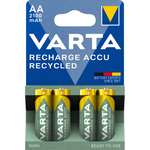 VARTA RECHARGE ACCU Recycled AA Akku 2100mAh - 4er Blister: Zuverlässige NiMH-Technologie