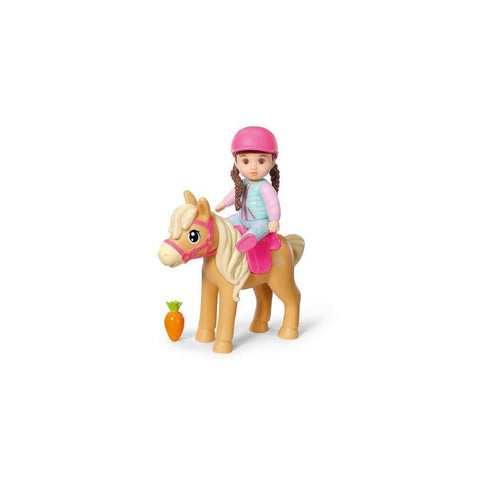 BABY born Minis - Playset Horse Fun Set mit Kim - Puppen-Abenteuer für Kinder ab 3 Jahren