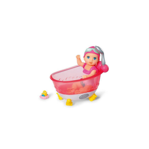 BABY born Minis - Playset Badewanne mit Amy | Interaktives Puppenspielzeug ab 3 Jahren