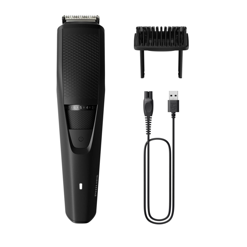 Philips Bartschneider Beardtrimmer Series 3000 BT3234/15 - Präzises Trimmen, 20 Längeneinstellungen, Selbstschärfende Klingen