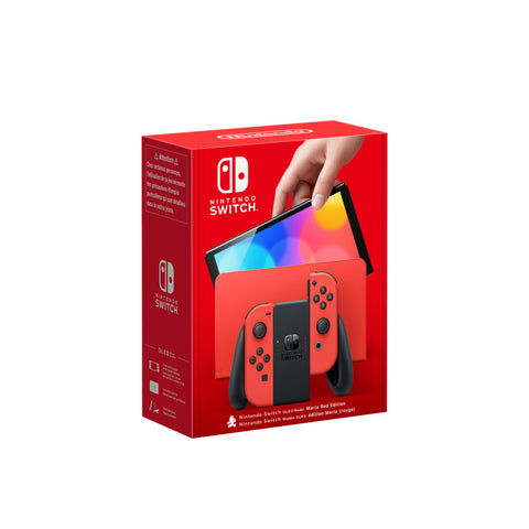 Nintendo Switch - OLED Modell Mario-Edition (rot) - 7-Zoll OLED-Bildschirm, 64GB Speicher & hochwertiger Sound