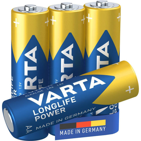 VARTA LONGLIFE Power AA 4er Blister Batterie - Kraftvolle Alkaline-Qualität