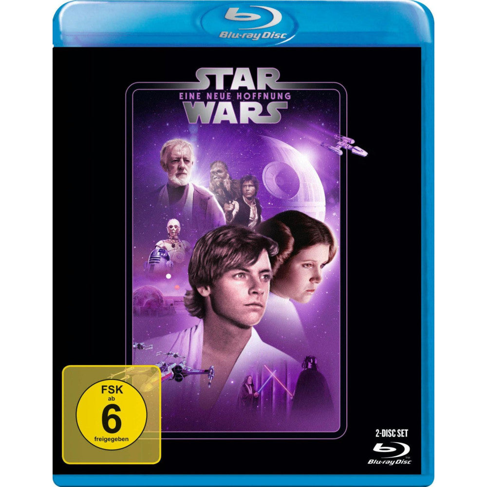 Blu-ray Star Wars - Eine neue Hoffnung mit Bonus-Blu-ray | Science-Fiction Film | George Lucas | FSK 6 | Mark Hamill, Harrison Ford, Carrie Fisher